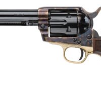 Pietta HF45ALC512NMCW 1873 Great Western II Alchimista II 45 Colt (Long Colt) 6rd 5.50" Blued Steel Barrel & Cylinder, Color Case Hardened Steel Frame, Checkered Walnut Army Grip, Exposed Hammer