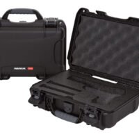 Nanuk 909CLASG1 909 Classic Gun Case Waterproof & Airline Approved Black Polyethylene w/ Closed-Cell Foam 11.44" L x 7" W x 3.68" H Interior Dimensions