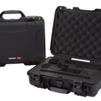 Nanuk 910CLASG1 910 Classic 2 Up Pistol Case Black Polymer w/ Latches & Closed-Cell Foam Padding 13.20" L x 9.20" W x 4.10 " H Interior Dimensions
