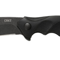CRKT K221KKP Foresight Assisted 3.53" Folding Modified Drop Point Plain Black Stonewashed 4116 Stainless Steel Blade/ Black Contoured GRN Handle Includes Pocket Clip