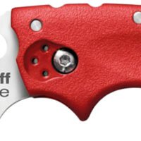 Cold Steel CS20LTR Tuff Lite  2.50" Folding Clip Point Plain AUS-8A SS Blade/Red Griv-Ex Handle Includes Pocket Clip