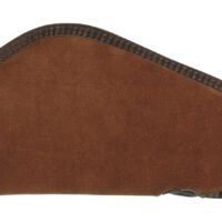 Heritage Cases 8611 Handgun Case  Brown Suede w/Black Trim, Faux Sherpa Lining & Foam Padding, Lockable Zippers 11" L