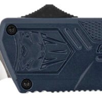 CobraTec Knives NYCTLWTNS Lightweight  3.25" OTF Tanto Plain D2 Steel Blade/NYPD Blue Aluminum Handle Includes Pocket Clip