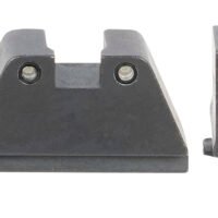 AmeriGlo GL814 Optic Compatible Sight Set for Glock 2XL Tall Green Tritium Black Outline Front Sight-Green Tritium Black Outline Rear Sight