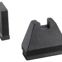 AmeriGlo GL808 Optic Compatible Sight Set for Glock 9XL Tall Serrated Front Sight-Black Rear Sight