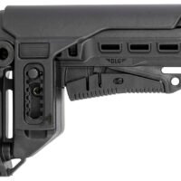 NcStar DLG-130-052 Compact PCP52 Mil-Spec Stock Black Synthetic Collapsible with Adjustable Cheekpiece