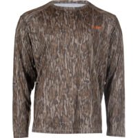 Habit Men's Siesta Cape Long Sleeve Perf Tee M-Mossy Oak New Bottomland