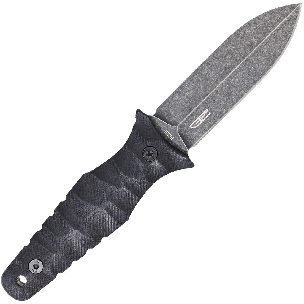 CobraTec Claymore Single Blade Dagger Fixed Blade Black Stonewash - Image 2