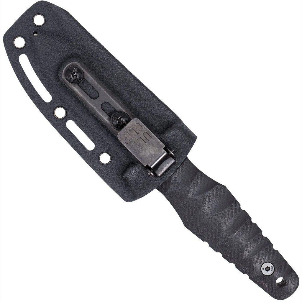 CobraTec Claymore Single Blade Dagger Fixed Blade Black Stonewash - Image 3