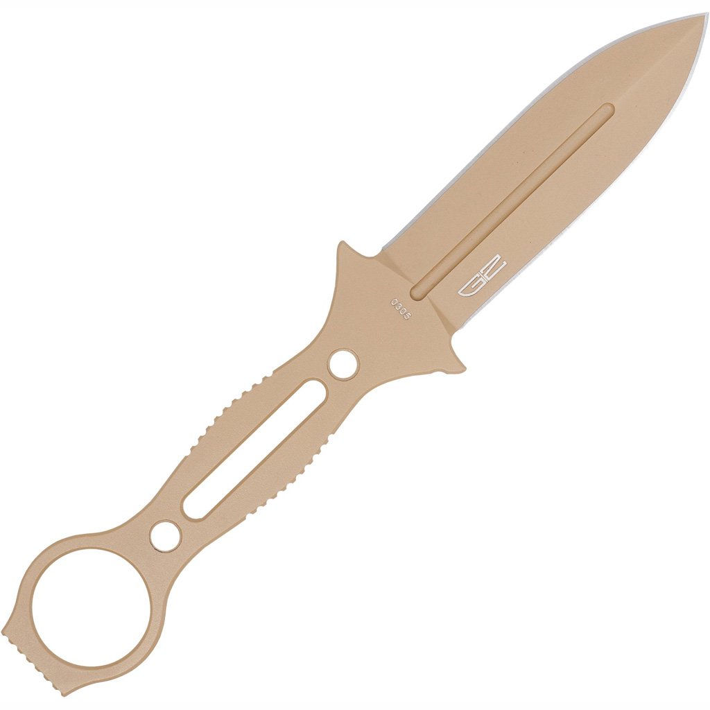 CobraTec Ringed Claymore Dagger Fixed Blade Coyote - Image 2