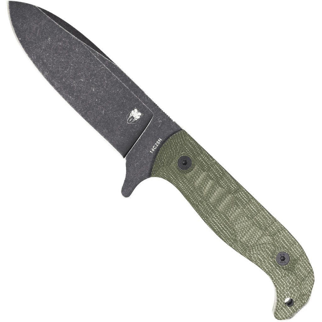 CobraTec PSK Knife Black Dark Stonewash Fixed Blade OD Green Dark Stonewash - Image 2