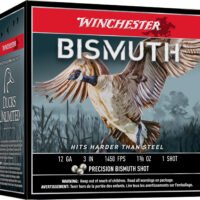 Winchester Ammo SWB1231 Bismuth  12Gauge 3" 1 3/8oz Tin Plated Bismuth 1Shot 25 Per Box/10 Case