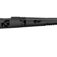 Fierce Firearms FCTRG300WIN24BBO CT Rage  300 Win Mag Caliber with 3+1 Capacity, 24" Carbon Fiber Barrel, Black Cerakote Metal Finish & Blackout Camo Fixed Fierce Tech C3 Stock, Right Hand (Full Size)