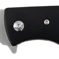 CRKT 2867 Curfew 3.10" Folding Plain Satin 8Cr13MoV SS Blade/Black/White Resin Infused Fiber w/Aluminum Bolster Handle Includes Pocket Clip