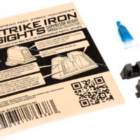 Strike Industries P320SIGHTSSH Strike Iron Sights  Black/Blank Front Sight Black/Blank Rear Sight Sig Sauer P320 with Rear Dovetail Suppressor Height