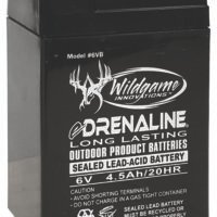 Wildgame Innovations WGIWGIBT0013 Edrenaline Rechargeable Battery Black 6.0 Volts 4.5 mAh