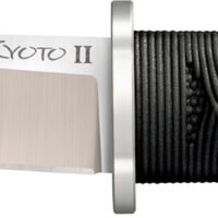 Cold Steel CS-17DB Kyoto II 3.38" Fixed Plain Tanto 8Cr13MoV SS Blade/Black Contoured Kray-Ex Handle