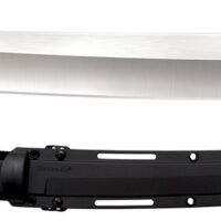 Cold Steel CS35AE Magnum Tanto XII 12" Fixed Tanto Plain Satin VG-10 San Mai Blade/Black Textured/Oval Kray-Ex Handle Includes Sheath