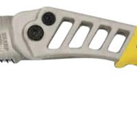 Wicked Tree Gear WTG007 Tough Utility Folding Saw 7" High Carbon Steel Blade/Yellow Overmold Aluminum Handle