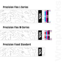 Last Chance WrapWorks Stock Topo   White/Black Precision Fixed Standard