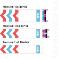 Last Chance WrapWorks Velocity Chevron   Salmon/Blue Precision Flex L-Series