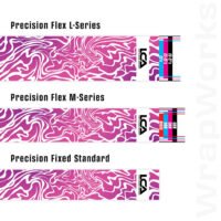 Last Chance WrapWorks Water Wave   Pink/White Precision Flex L-Series
