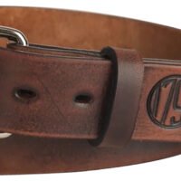1791 Gunleather BLT014852VTGA 01 Gun Belt Vintage Leather 48/52 1.50" Wide Buckle Closure
