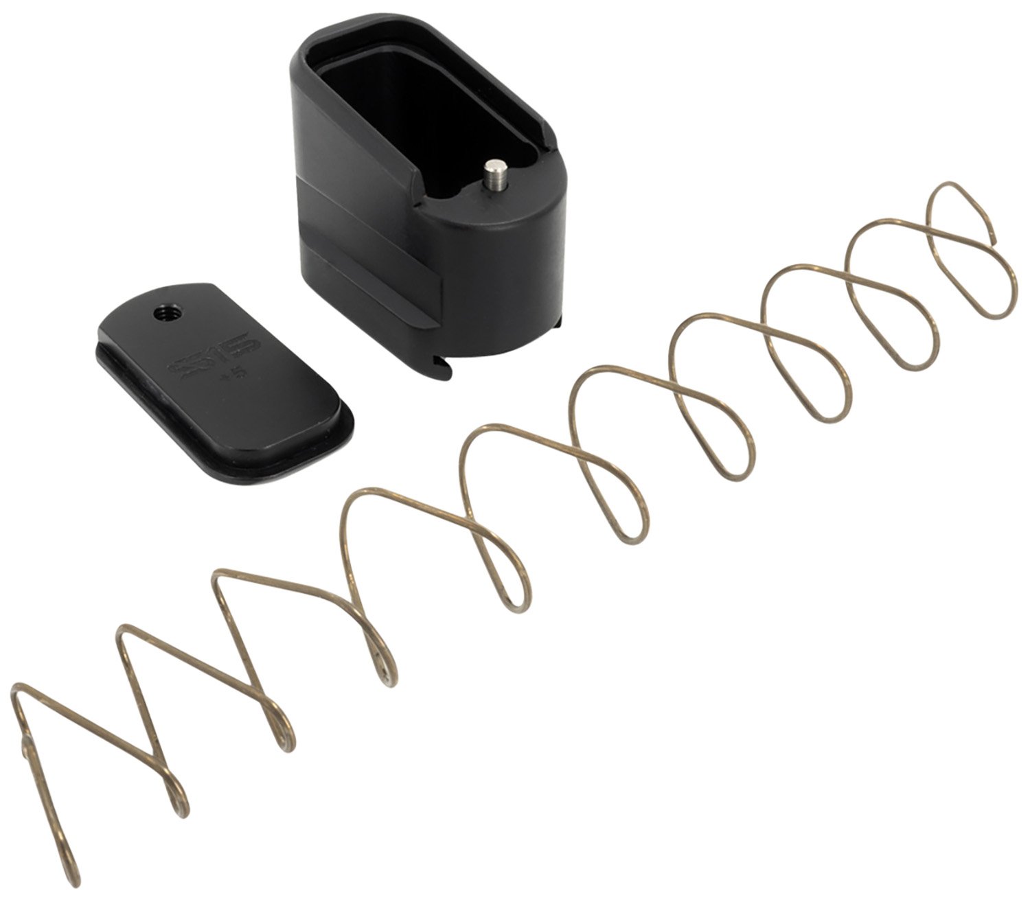 Shield Arms SAS15ME5BLK Magazine Extension 5rd Compatible w/ Shield Arms S15 Magazine, Black Anodized Aluminum