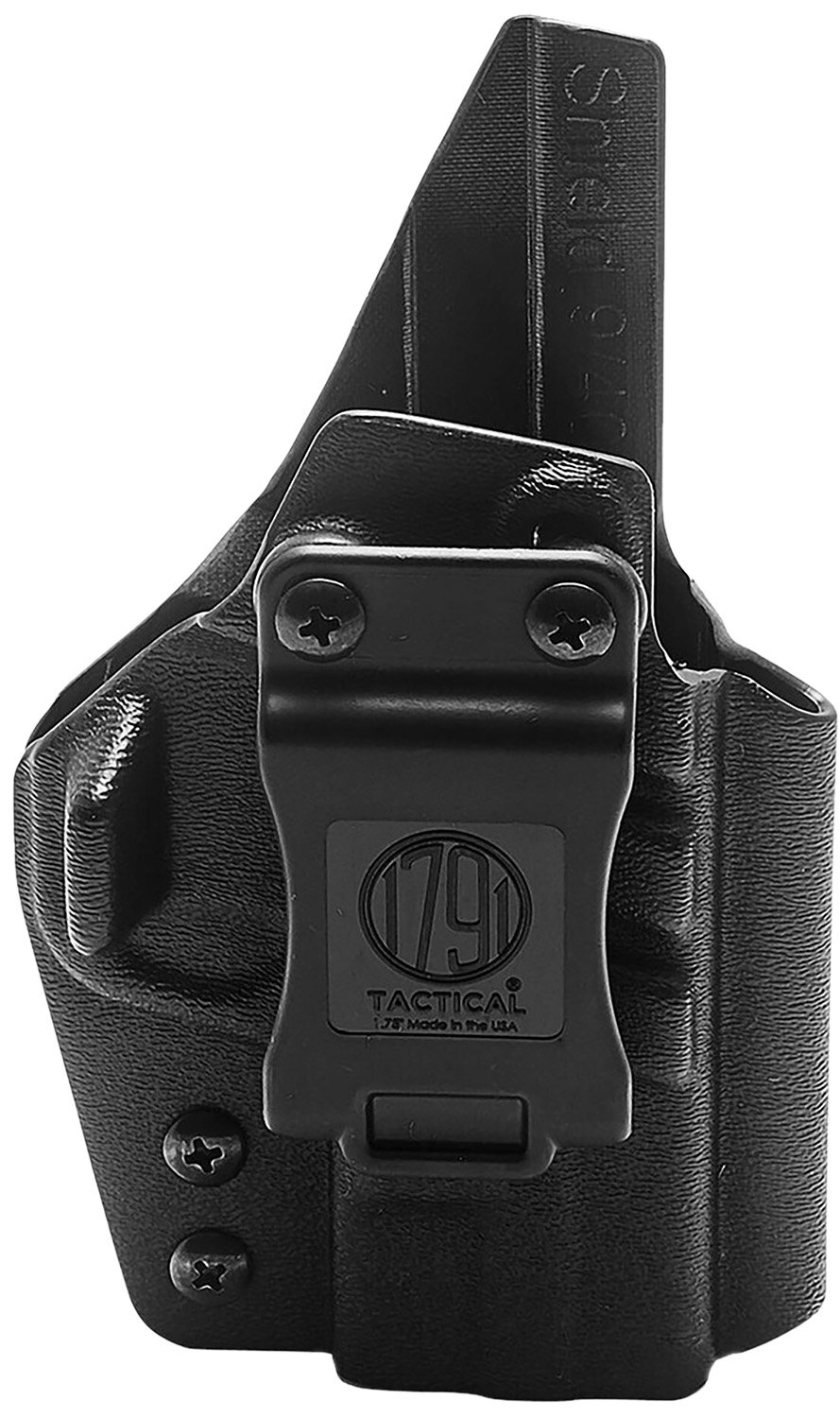 1791 Gunleather TACIWBG2CG3BLKR Tactical Kydex IWB Black Kydex Belt Clip Fits Taurus G2C/G3 Right Hand