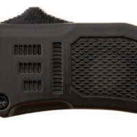 Steel River Knives MT616BDDP Spartan Mini 2.75" OTF Drop Point Plain Laser Etched Damascus 440C SS Blade/4.25" Black Aluminum Zinc Alloy Handle