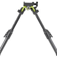 Mdt Sporting Goods Inc 105560GRN GRND-POD  Green/Black 4.50"-9" Carbon Fiber/Aluminum, Adj. Throw Lever, 4 Leg Postitions, Fits Picatinny Rail