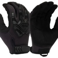 Pyramex VGTG40BXL Impact Operator Heavy-Duty Black Synthetic Leather XL Hook & Loop