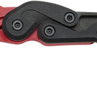 CRKT 4041R Provoke  2.47" Folding Hawkbill Plain Black Stonewashed 1.4116 SS Blade, Red Grivory Handle