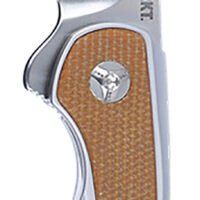 CRKT 6070 Padawan  3.01" Folding Wharncliffe Plain Brushed Satin 14C28N Steel Blade, SS w/G10 Coyote Tan Overlays Handle