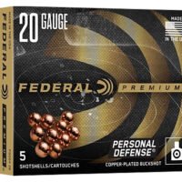 Federal PD2042B Premium  20Gauge 2.75" 2BuckShot 5 Per Box/10 Case