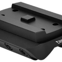 Warne 6111M Mini Red Dot Mount Shotgun Rib Black Anodized Aluminum Fits Holosun/Sig Romeo5/Vortex Crossfire/Aimpoint Micro H1-H2/ Aimpoint T1-T2