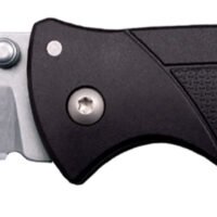 Cold Steel CSFLC3SPSSZ Verdict EDC 3" Tanto Plain Folding 4116 Krupp SS Blade, Black Textured GFN Handle