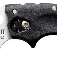 Cold Steel CS20LTZ Tuff Lite 2.50" Folding Sheepsfoot Plain AUS-8A SS Blade, 3.50" Black Textured Griv-Ex Handle