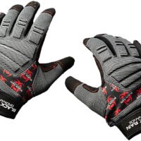 Black Rain Ordnance TACTGLOVEGRY/BLK/RDXL Tactical Gloves  Black/Gray/Red XL Velcro