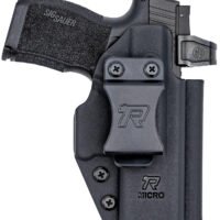 Rounded Gear RGUNVRSLCMPCTBLK Universal Kydex  IWB Black Kydex Belt Clip Fits Compact Sized Handguns Right Hand