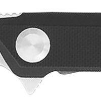 CobraTec Knives CTMONBLK Monarch  3.50" Folding Plain Satin D2 Steel Blade, 4.75" Black G10 Handle