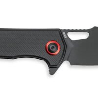 CobraTec Knives CTWOLVERINEGRN Wolverine  3.13" OTF Drop Point Plain Black TiCN D2 Steel Blade, 4.25" Black Textured G10 Handle