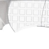 CobraTec Knives CTCLNHRSIL Cyclone Hidden Release 3" OTF Plain Satin D2 Steel Blade, 4" White Aluminum Handle