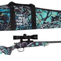 Crickett KSA2172BSC My First Rifle Package 22 S/L/LR Single Shot 16.10" Blued Steel Barrel & Receiver, Muddy Girl Serenity Synthetic Fixed Stock, 4x32 Scope