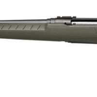 Savage Arms 32130 Axis 2 Compact 7mm-08 Rem 4+1 20" Matte Black Heavy Sporter Barrel, Matte Black Drilled & Tapped Carbon Steel Receiver, Fixed OD Green Synthetic Stock, Left Hand