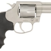 Colt Mfg KCOBRASM3BB King Cobra  Small 357 Mag 6 Shot 3" Matte Stainless Steel Barrel, Cylinder Frame, Black Hogue Overmolded Grips, Exposed Hammer