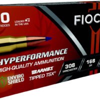 Fiocchi 308TTSX Hyperformance 308Win 168gr Barnes Tipped TSX 20 Per Box/10 Case