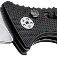 Boker 01BO457 Plus Strike Auto Pocket 3.35" Drop Point Plain Black D2 Steel Blade Aluminum Handle