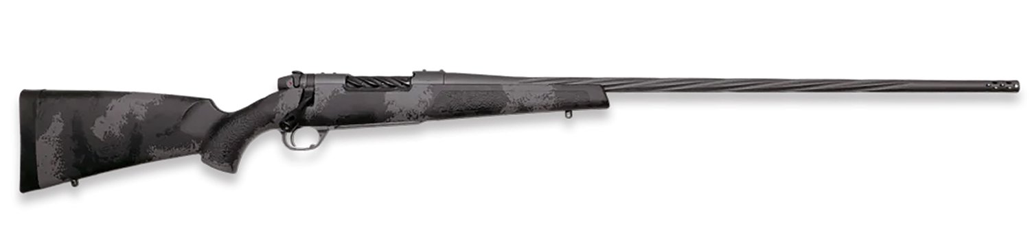 Weatherby MLW01N306SR6B Mark V Live Wild 30-06 Springfield 4+1 26" Carbon Gray Cerakote Spiral Fluted Barrel Black/Gray Sponge Pattern/Polymer Stock