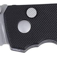 CRKT 2474 SQUID  EDC 2.27" Folding Plain Stonewashed D2 Steel Blade, Black G10 Handle